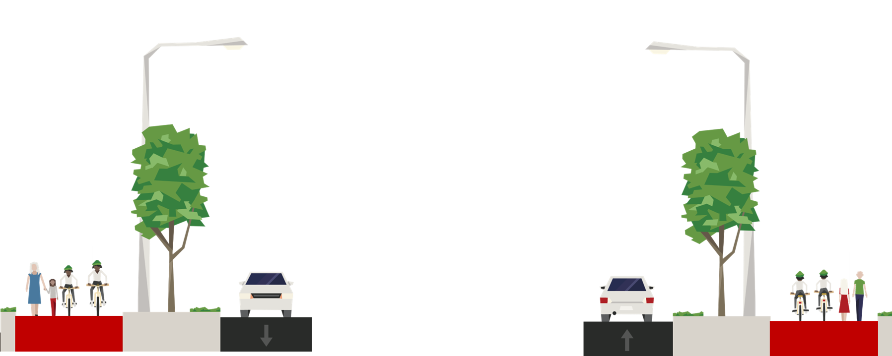 Alternative 3 active transportation with multi-use paths
